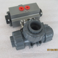 pvc 3 way ball valve manual plastic valve